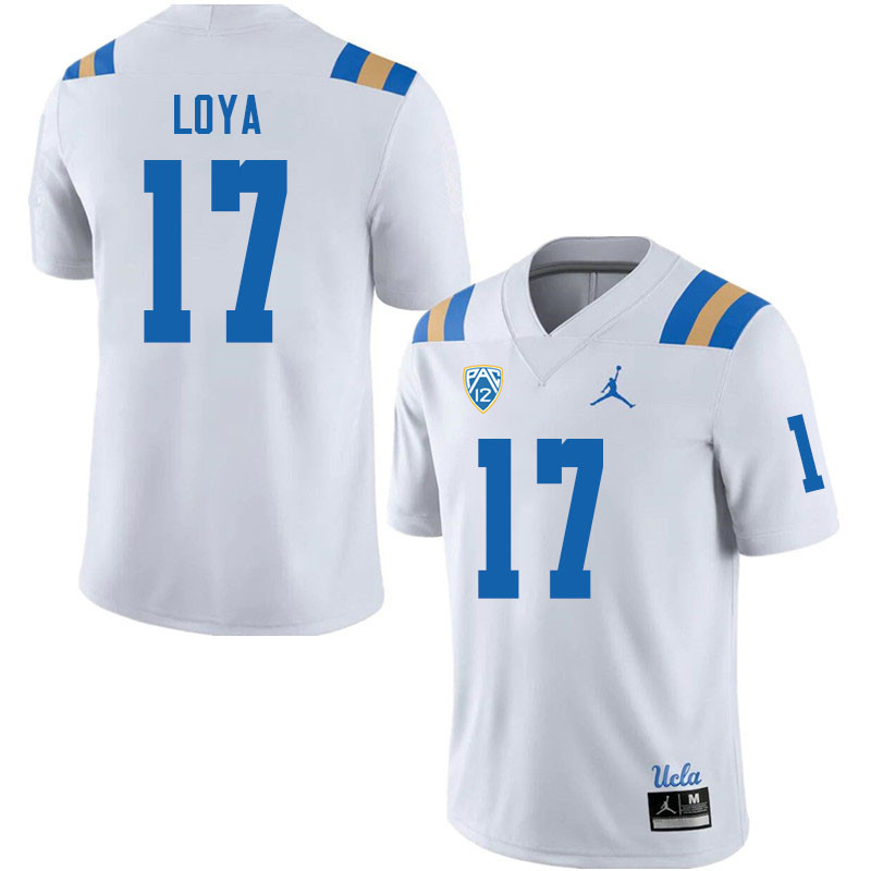 Jordan Brand Men-Youth #17 Logan Loya UCLA Bruins College Football Jerseys Sale-White